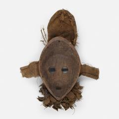 WOODEN CARVED FABRIC AND FEATHERS MASK DAN GUNYE GE - 2235055