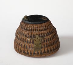 WOVEN TRIBAL CONTAINER W LID - 3996788