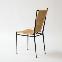 WROUGHT IRON WICKER SIDE CHAIRS - 2136569