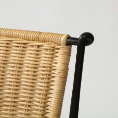 WROUGHT IRON WICKER SIDE CHAIRS - 2136572