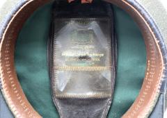 WWII USMC Officers Visor Cap Joe Foss Embossed on the Sweatband - 3672828