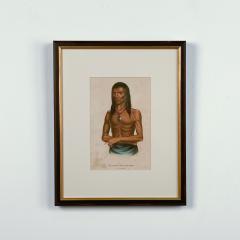 Wa Bish Kee Pe Nas A Chippewa McKenney Hall Engraving 19th Century - 2918956