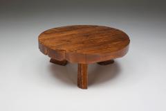Wab Sabi Wooden Round Coffee Table 1950s - 2340122