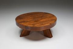 Wab Sabi Wooden Round Coffee Table 1950s - 2340137