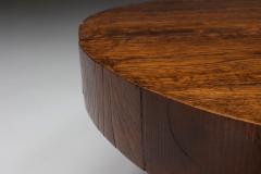 Wab Sabi Wooden Round Coffee Table 1950s - 2340138