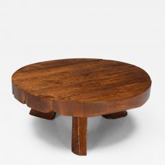 Wab Sabi Wooden Round Coffee Table 1950s - 2343511