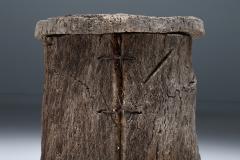 Wabi Sabi Pair of Bee Hive Stools 19th Century - 2670427