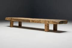 Wabi Sabi Primitive Rustic Bench France 19th Century - 3548566