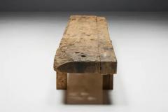 Wabi Sabi Primitive Rustic Bench France 19th Century - 3548567