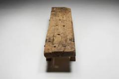 Wabi Sabi Primitive Rustic Bench France 19th Century - 3548569