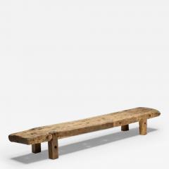 Wabi Sabi Primitive Rustic Bench France 19th Century - 3551640