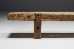 Wabi Sabi Primitive Rustic Bench France 19th Century - 4431629