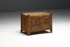 Wabi Sabi Primitive Slatted Cabinet Europe Early 20th Century - 4586612
