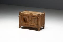 Wabi Sabi Primitive Slatted Cabinet Europe Early 20th Century - 4586615