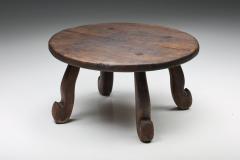 Wabi Sabi Rustic Coffee Table with Hook Legs 1940s - 2558789