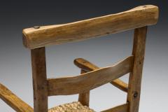 Wabi Sabi Rustic Cord Arm Chair 1940s - 2460601