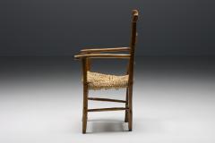 Wabi Sabi Rustic Cord Arm Chair 1940s - 2460635