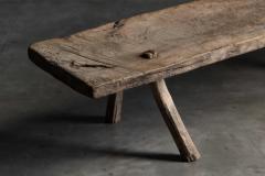 Wabi Sabi Rustic Tripod Bench France 19th Century - 4549525