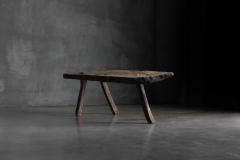 Wabi Sabi Rustic Tripod Bench France 19th Century - 4549527