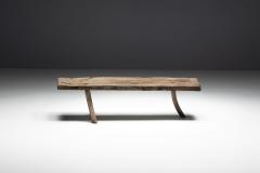 Wabi Sabi Rustic Tripod Bench France 19th Century - 4549592