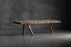 Wabi Sabi Rustic Tripod Bench France 19th Century - 4549619