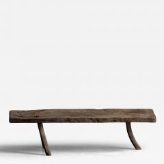 Wabi Sabi Rustic Tripod Bench France 19th Century - 4553461