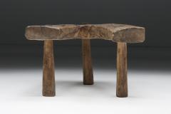 Wabi Sabi Rustic Tripod Stool Side Table circa 1900 - 2824121