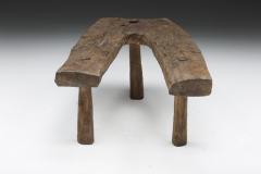 Wabi Sabi Rustic Tripod Stool Side Table circa 1900 - 2824122