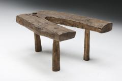 Wabi Sabi Rustic Tripod Stool Side Table circa 1900 - 2824129