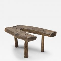 Wabi Sabi Rustic Tripod Stool Side Table circa 1900 - 2828434