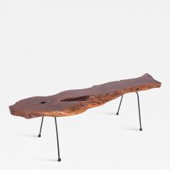 Wabi Sabi Style Coffee Table in Organic Walnut 1960s - 854484