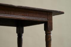 Wabi Sabi Style Refectory Side Table in Solid Oak Early 19th Century - 4394594