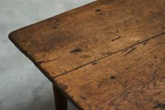 Wabi Sabi Style Refectory Side Table in Solid Oak Early 19th Century - 4394597