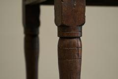 Wabi Sabi Style Refectory Side Table in Solid Oak Early 19th Century - 4394625