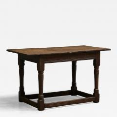 Wabi Sabi Style Refectory Side Table in Solid Oak Early 19th Century - 4396841