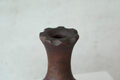 Wabi Sabi Style Vase in Carved Wood 1960s - 4582772