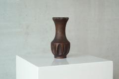 Wabi Sabi Style Vase in Carved Wood 1960s - 4582816
