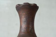 Wabi Sabi Style Vase in Carved Wood 1960s - 4582819