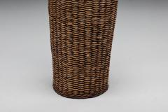 Wabi Sabi Woven Rattan Floor Lamp 1960s - 2594731