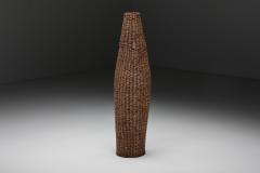 Wabi Sabi Woven Rattan Floor Lamp 1960s - 2594734