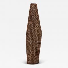 Wabi Sabi Woven Rattan Floor Lamp 1960s - 2596401