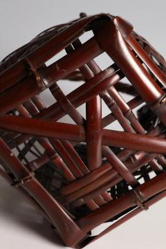 Waichisai III Wada Handled Flower Basket Named Well Head ca 1930 - 4608530