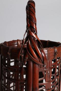 Waichisai III Wada Handled Flower Basket Named Well Head ca 1930 - 4608536