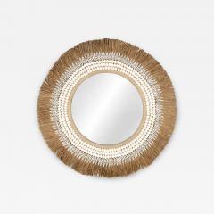 Walker Zabriskie Raffia and Shell Mirror II - 3045290