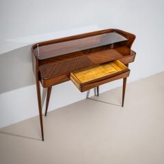 Wall Console with Glass Shelf Italy Mid 20th Century - 4709756