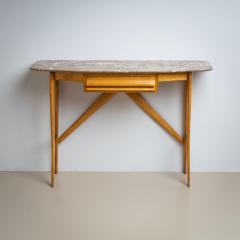 Wall Console with Marble Top Italy 1950s - 4435487
