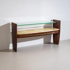 Wall Console with Parchment Italy 1960s - 4790874
