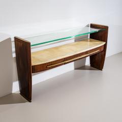 Wall Console with Parchment Italy 1960s - 4790877