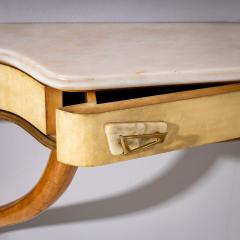 Wall Console with Parchment Italy Mid 20th Century - 4435889