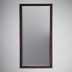 Wall Mirror in Ribbed Walnut Frame Italy - 4441393